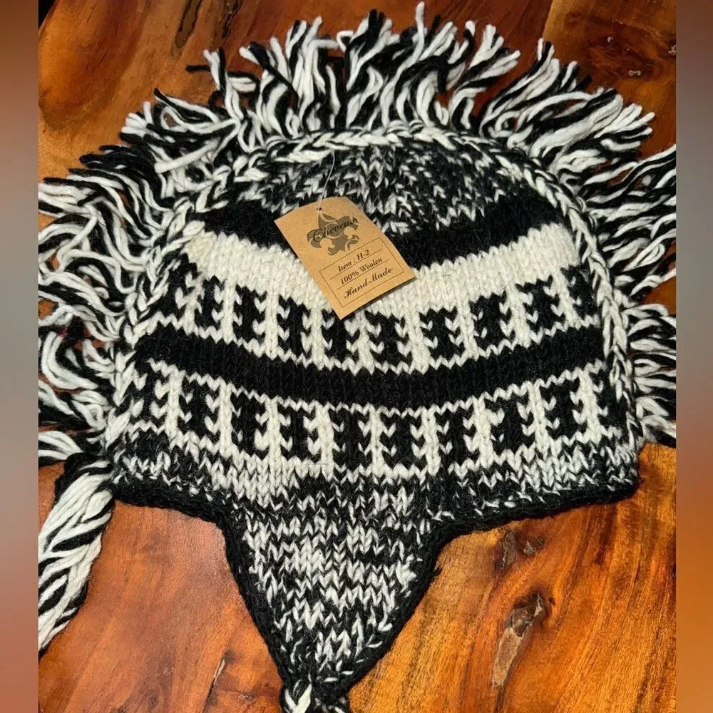 NEW Handcrafted by Nepolis artisisans MohawkBeanie lined Woolen Nepal variety